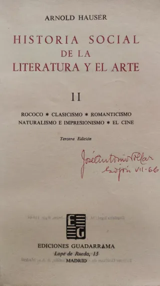 3x2 Historia social de la literatura y el arte