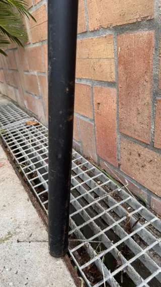 Cabecero Antiguo Hierro Forjado Negro/Dorado