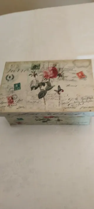 Caja de madera decorada multiusos