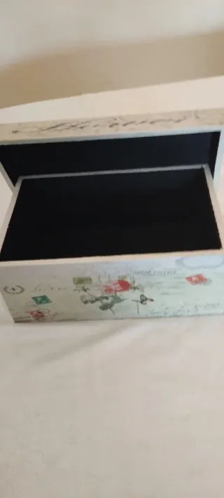 Caja de madera decorada multiusos