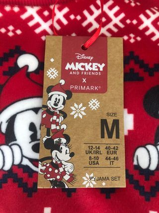 Pijama Mickey Mouse Rojo y Blanco
