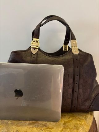 Bolso de mano Gucci marrón con monograma