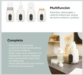 Calientabiberones y esterilizador Nutrismart