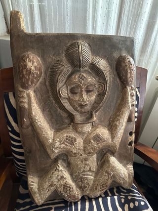Puerta africana Punu (Gabon) Madera