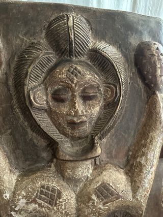 Puerta africana Punu (Gabon) Madera
