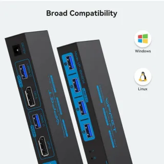 VPFCT KVM Switch 2x1 Displayport 8K60Hz