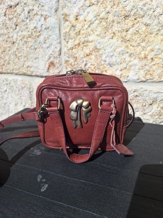 Bolso de piel Dayaday marrón