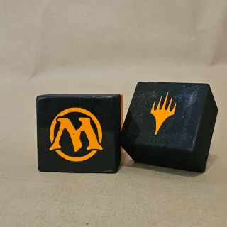 Caja para cartas Magic - Negro y Naranja