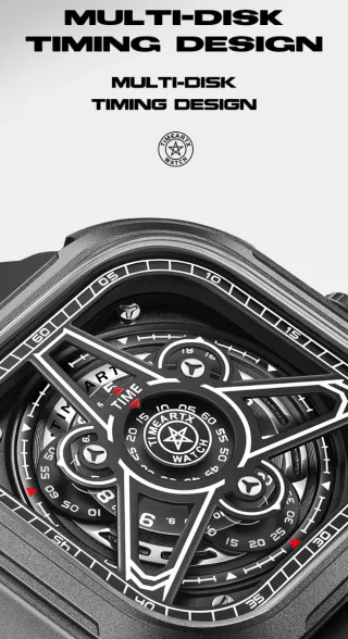 Reloj Timeartx Hombre Negro y Blanco