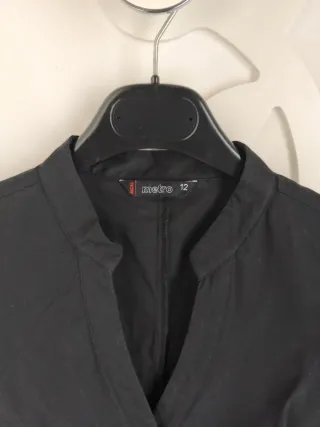 Camicia nera manica corta taglia 42 italiana