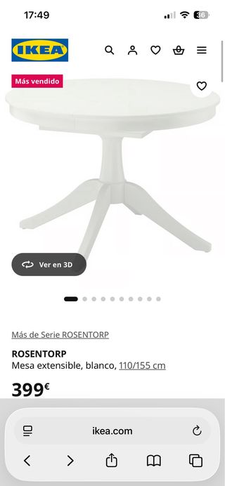 Mesa extensible IKEA ROSENTORP
