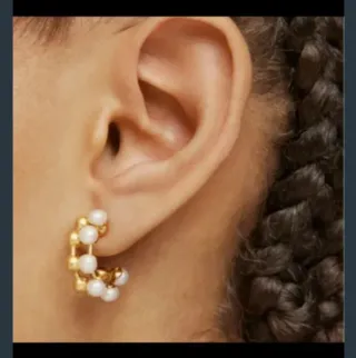 Pendientes Tous Oro 18K Perlas Dobles Gloss NUEVOS