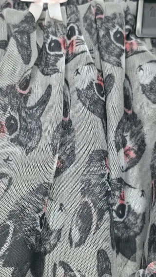 Falda tul niña estampado conejos talla 98 cm