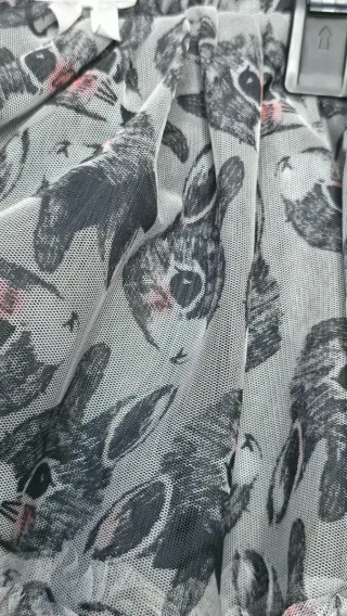 Falda tul niña estampado conejos talla 98 cm