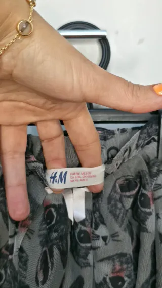 Falda tul niña estampado conejos talla 98 cm