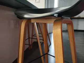 Taburetes Maisons du Monde Madera y Plástico