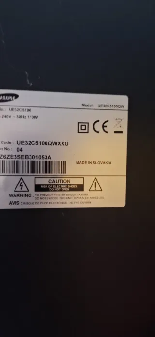 Televisión Samsung Negra 32