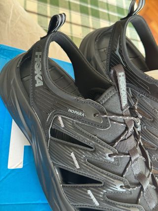 Hoka Hopara Sandalias Negras