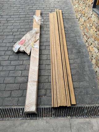 Listones MDF Roble Natural 22x70x275