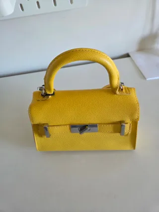 Bolso mano vintage amarillo