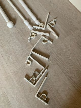 Barras Cortina extensibles IKEA blancas