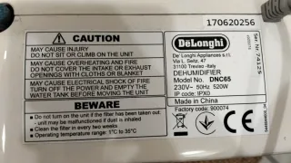 Deshumidificador DeLonghi  ENTREGA EN MANO