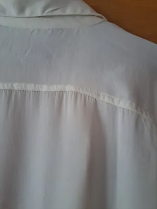 Camisa Zara Satinada Corte Clásico.