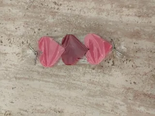 Jabones Corazón Rosa y Rojo