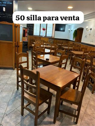 50 Sillas de Madera para Restaurante