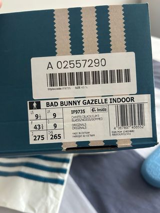 Plantillas Adidas x Bad Bunny Negras