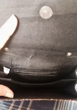 Monedero fiesta purpurina multicolor