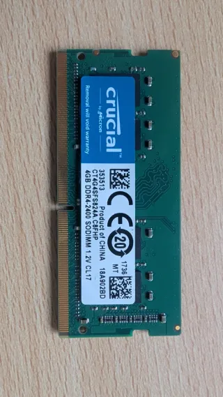 RAM Crucial 8GB (2X4GB) DDR4 SODIMM 2400
