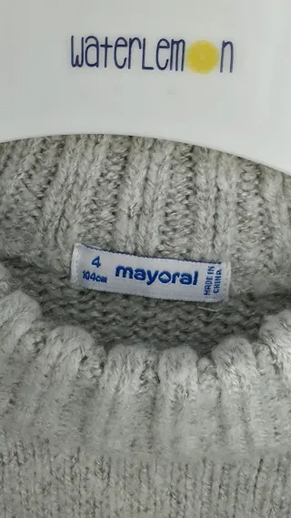 Jersey punto flor lentejuelas Mayoral 4 años