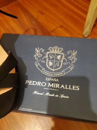 Sandalias Pedro Miralles Negras Tacon