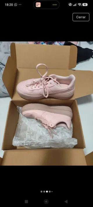 Zapatillas Nike Air Force 1 Beige/Rosa