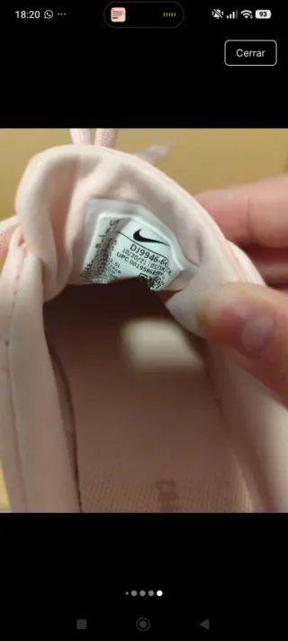 Zapatillas Nike Air Force 1 Beige/Rosa