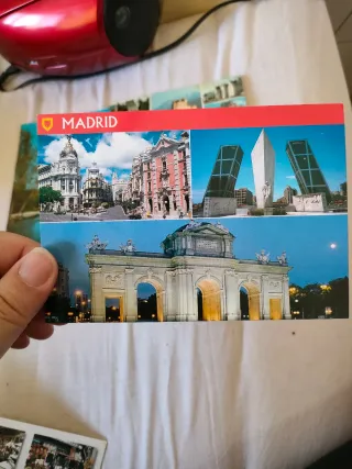 Lote de postales Madrid y Escocia