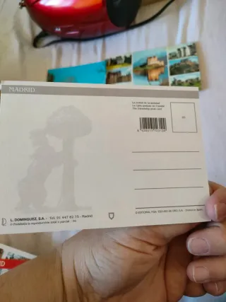 Lote de postales Madrid y Escocia