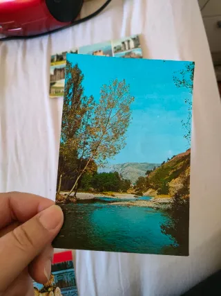 Lote de postales Madrid y Escocia