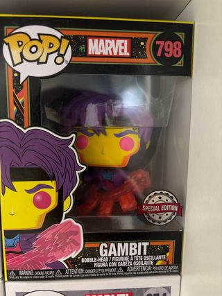 Funko Pop Marvel Gambit 798 Edición blacklight
