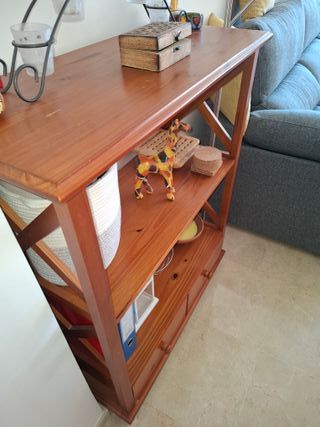 Estantería madera maciza media altura