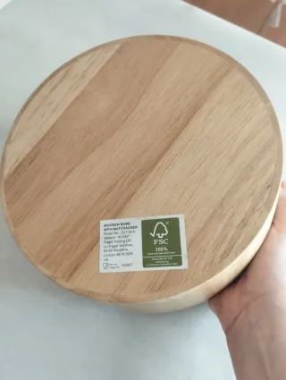 Set Cascanueces y Cuenco Madera