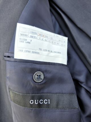 Completo Gucci Taglia 54 Grigio