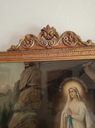 Cuadro Virgen de Lourdes Aparición