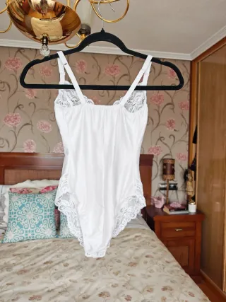 Body lencero encaje blanco Talla S