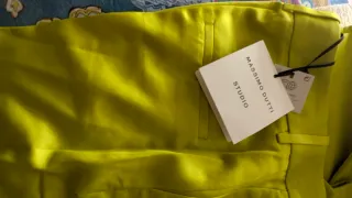 Traje Massimo Dutti  Amarillo Nuevo con etiquetas.