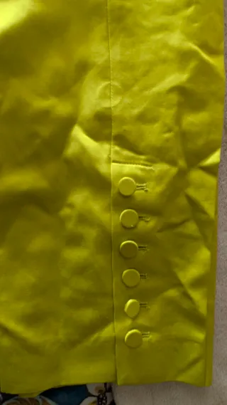 Traje Massimo Dutti  Amarillo Nuevo con etiquetas.