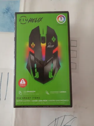 Pack 2 Ratones Gaming Ziu Helix RGB económicos
