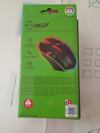 Pack 2 Ratones Gaming Ziu Helix RGB económicos