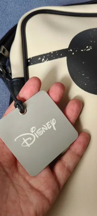 Bandolera Mickey Mouse Disney Beige/Negro